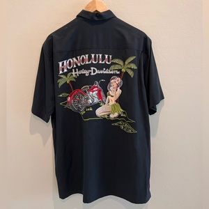 Harley Davidson Button Up